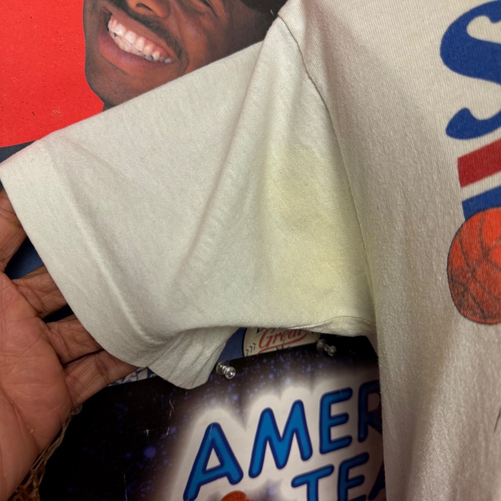 Vintage 80s Detroit Pistons Swat Team Dennis Rodman John Sally T Shirt Sz Medium - Picture 4 of 6